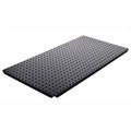 Alligatorboard Alligator Board ALGBRD16x32PTD-BLK Black Powder Coated Metal Pegboard Panels with Flange - Pack of 2 ALGBRD16x32PTD-BLK